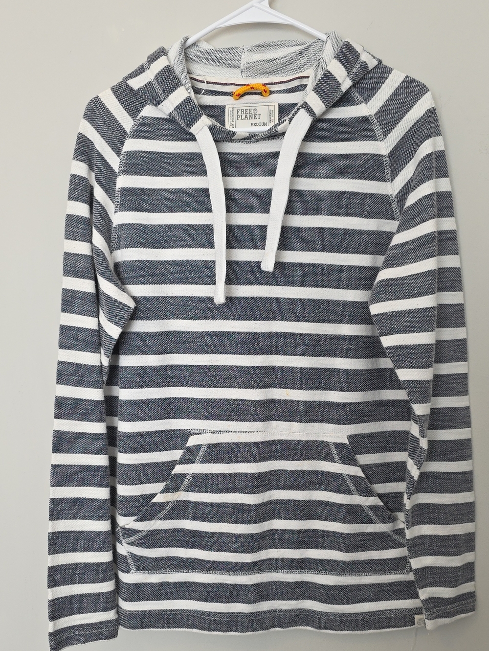 Free Planet Striped Baja Pullover Hoodie